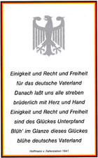 Bild Buchzeichen: Deutschlandlied