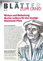 Bild Wirken und Bedeutung Martin Luthers für das heutige Rheinland-Pfalz